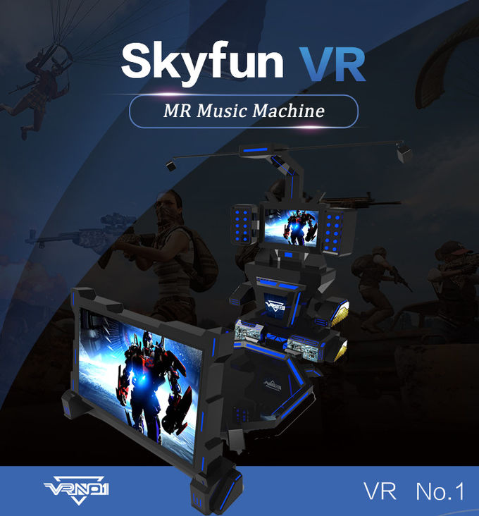 Simulador do jogo de arcada Skyfun 9D VR com jogo da música 12 meses de garantia