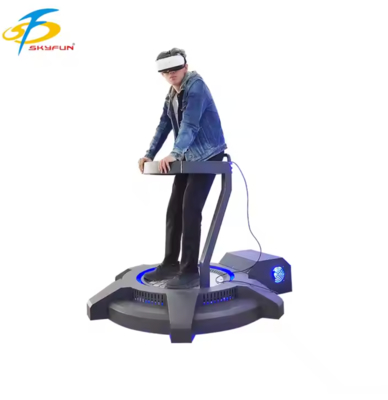 Máquina de vibração VR Simulador VR compacto com plataforma vibratória, tela sensível ao toque de 22 polegadas, mais de 100 vídeos VR