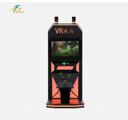 Simulador de Cavalo de Cavalgada de VR ️ Assento de Movimento de Balanço Realista, HTC Vive Headset VR Wireless, Monitor de 32 polegadas