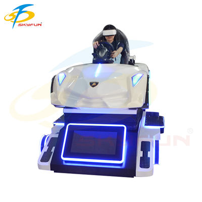 Máquina Simuladora de Carro VR Super Racing – Experiência de Condução Imersiva com Movimento de 4 Eixos, Tela de 32 Polegadas, Controles Logitech e Suporte Multijogador