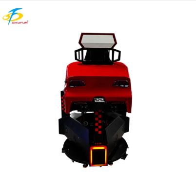 Máquina de Arcade de Carros de Racing Vermelho de 3 telas   360 ° Rotação, Feedback de Força, Áudio 3D, Alta taxa de atualização, Simulador de Direção VR Imersivo para FECs e Arcades