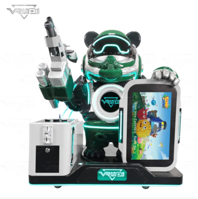 VR Panda Soldier ️ Máquina de tiro VR interativa de ponta com 7 jogos, distribuidor de brinquedos, suporte a pagamentos múltiplos e design Panda personalizável para arcades