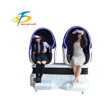 Cinema de Ovo VR 9D Assentos Duplos – Cadeira de Movimento VR Imersiva com mais de 100 Filmes e 15 Jogos, Assentos Dinâmicos, Efeitos de Ar e Vibração para Arcades