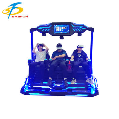 Cinema VR 9D para 3 lugares – Teatro VR imersivo para várias pessoas com mais de 100 filmes e 15 jogos interativos, óculos VR Deepoon