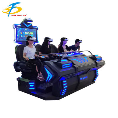 Cinema VR 9D para 4 lugares – Teatro VR imersivo para várias pessoas com mais de 100 filmes e 15 jogos interativos, óculos VR Deepoon
