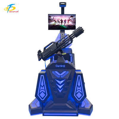 9D VR Gatling Shooting Simulator   HTC Vive VR Gun Game com Display LCD de 42 polegadas, 5 jogos emocionantes