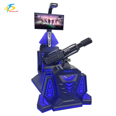 9D VR Gatling Shooting Simulator   HTC Vive VR Gun Game com Display LCD de 42 polegadas, 5 jogos emocionantes
