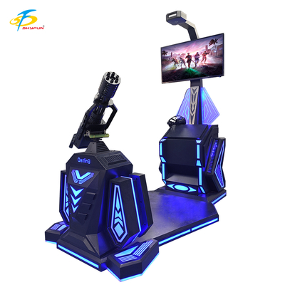 9D VR Gatling Shooting Simulator   HTC Vive VR Gun Game com Display LCD de 42 polegadas, 5 jogos emocionantes