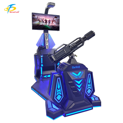 9D VR Gatling Shooting Simulator   HTC Vive VR Gun Game com Display LCD de 42 polegadas, 5 jogos emocionantes