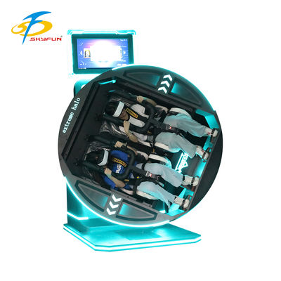 360 graus VR Simulador de rotação elétrica Diversos jogos Assentos confortáveis Design futurista Flexível