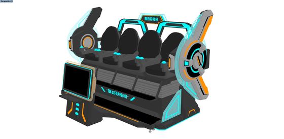 Simulador de Cinema VR de 4 Lugares FUN Cinema | Passeio de Movimento VR 9D Multijogador com Tela Frontal Grande, Design de Emenda, Óculos DPVR e Efeitos Especiais Dinâmicos – Fabricante SKYFUN