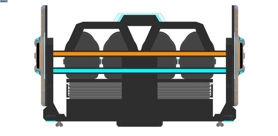 Simulador de Cinema VR de 4 Lugares FUN Cinema | Passeio de Movimento VR 9D Multijogador com Tela Frontal Grande, Design de Emenda, Óculos DPVR e Efeitos Especiais Dinâmicos – Fabricante SKYFUN