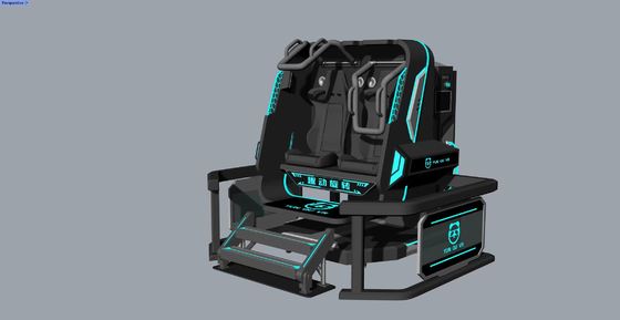 Fun Rotating Star 2 Seat VR Simulator. 360° Rotação Infinita, Design Compacto, 20 Jogos com Efeitos Especiais, DPVR E3S Óculos e Monitor de 32 polegadas