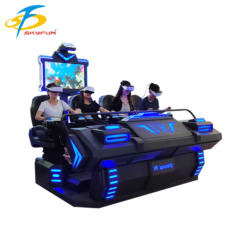 Cinema VR 9D para 4 lugares – Teatro VR imersivo para várias pessoas com mais de 100 filmes e 15 jogos interativos, óculos VR Deepoon