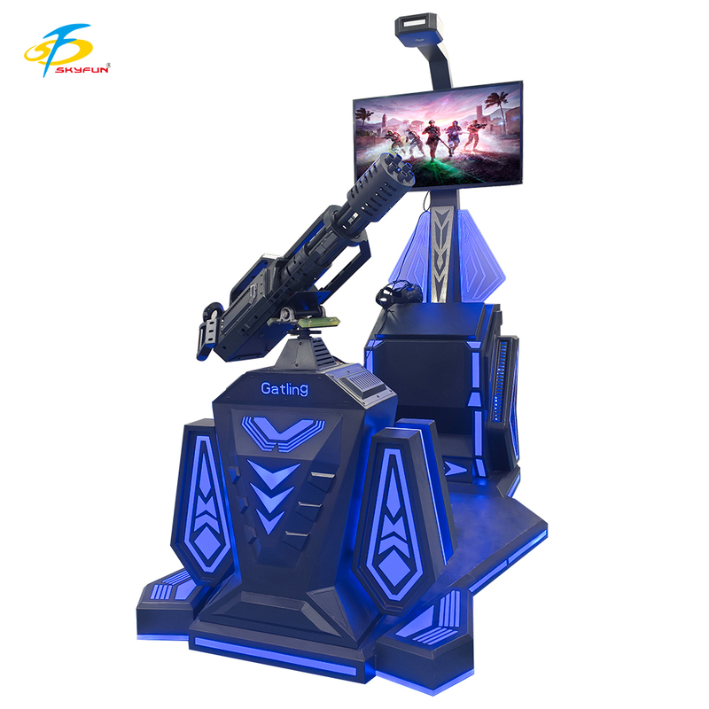 9D VR Gatling Shooting Simulator   HTC Vive VR Gun Game com Display LCD de 42 polegadas, 5 jogos emocionantes