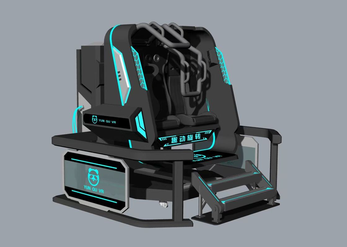 Fun Rotating Star 2 Seat VR Simulator. 360° Rotação Infinita, Design Compacto, 20 Jogos com Efeitos Especiais, DPVR E3S Óculos e Monitor de 32 polegadas