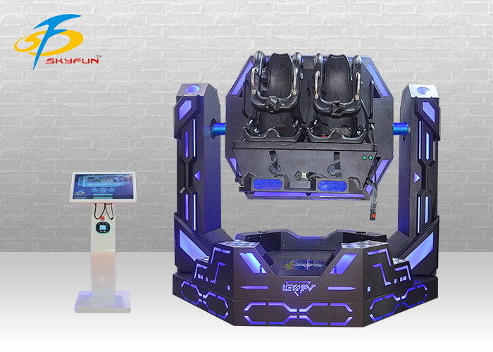 1080 Iron Warrior 9D VR Simulator With Triple Rotation Platform / 21 Inch Touch Screen