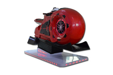 Velomotor azul & vermelho VR que conduz a máquina de jogo da realidade simulador/9D virtual