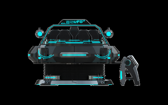 Simulador de Cinema VR UFO FUN Personalizado de 5 Lugares | Passeio de Movimento VR 9D Multijogador com Óculos DPVR, Monitor de 32 Polegadas, Loop de Fio Sempre Confiável e Sistema de Movimento Grande – SKYFUN