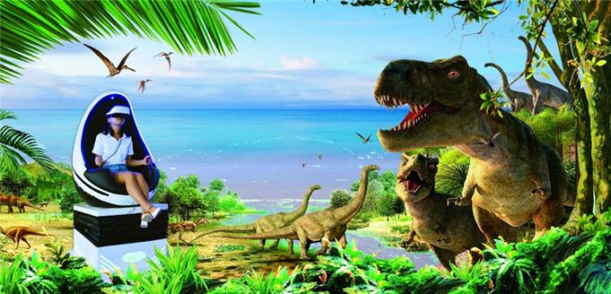 Simulador alta-tecnologia da cadeira do ovo do cinema do único assento 9D VR de realidade virtual
